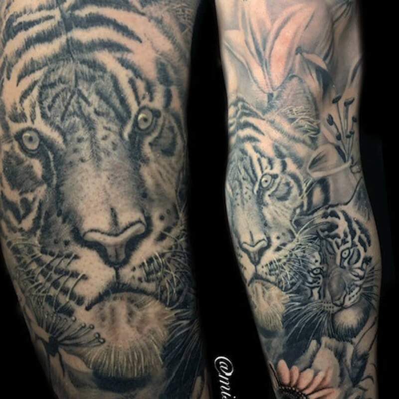 Realistic Tiger Tattoo